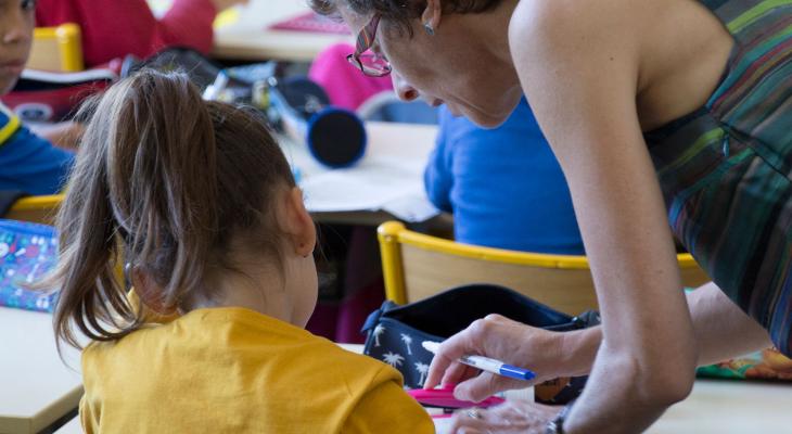 Salle de classe de l'École élémentaire Émile Zola