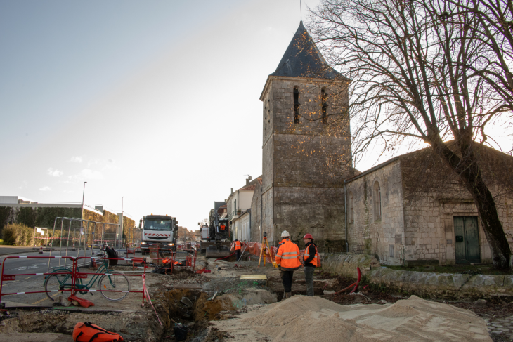 photo des fouilles archéologiques avenue Rochambeau