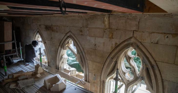 Chantier Maison Pierre Loti travail de la pierre LAMY