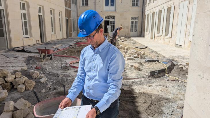 Travaux de l'ancienne école Colbert