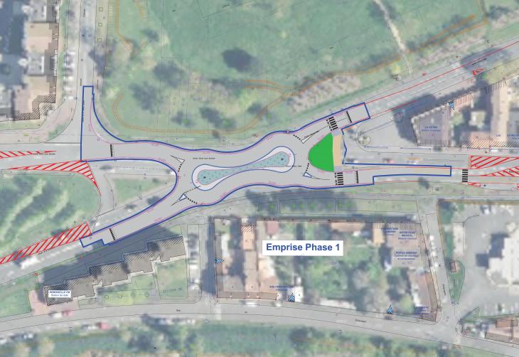 perspective du rond-point