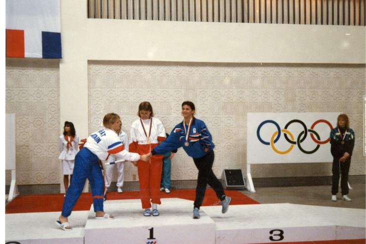 1988 Podium paralypique Séoul natation