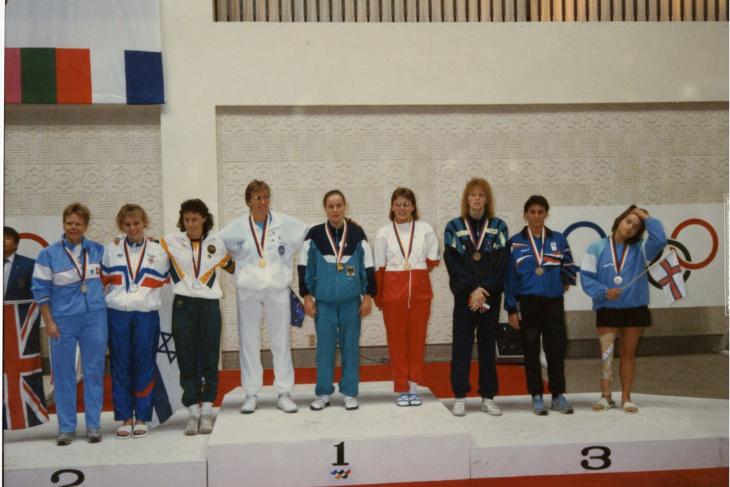 1988 Podium paralypique Séoul natation