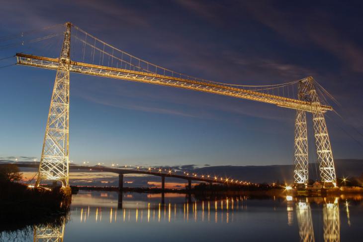 Le Pont Transbordeur de nuit