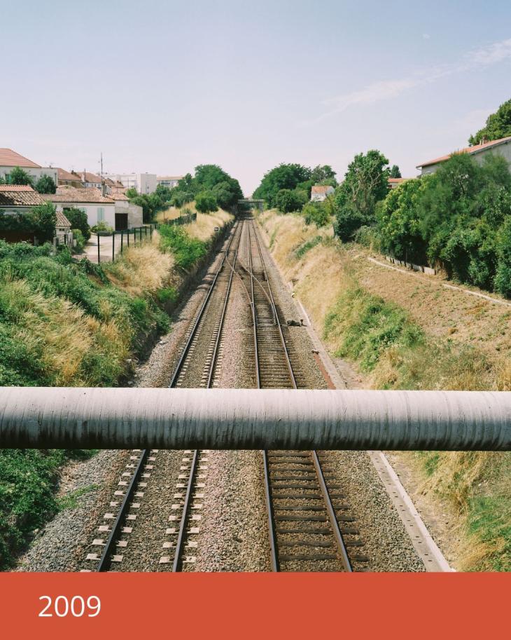 Voie ferrée du Pont des cheminots 2009