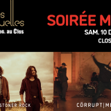 Visuel du concert Métal au Clos le samedi 10 décembre