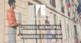visuel du conseil municipal du vendredi 5 juin 